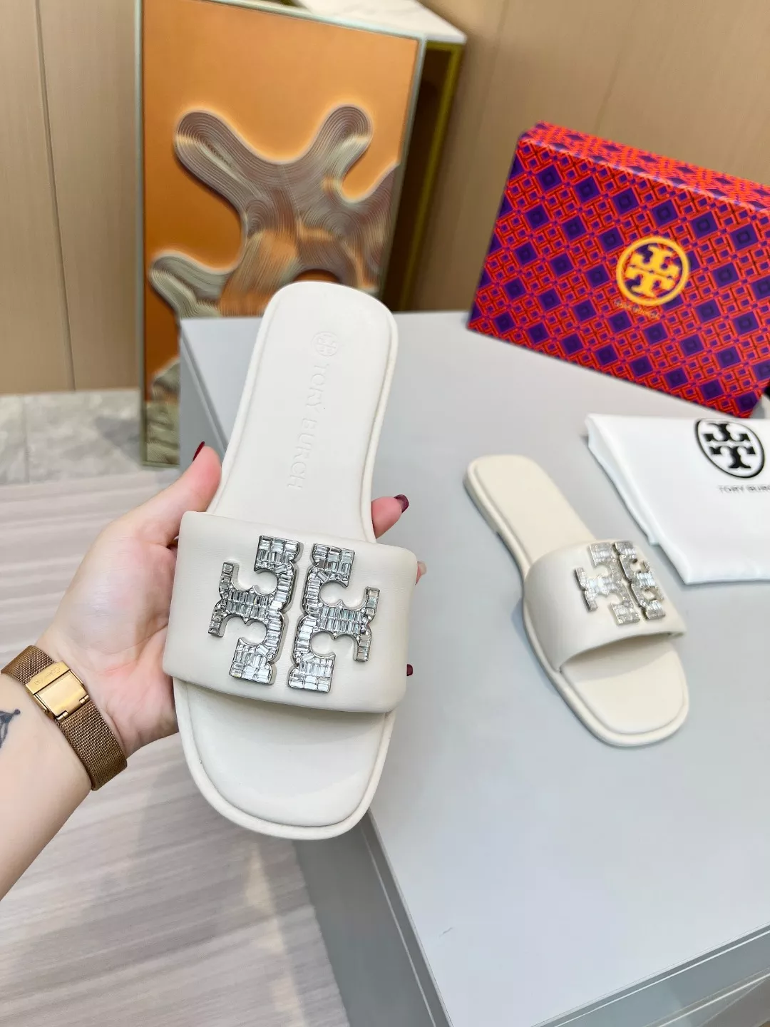 tory burch tb chaussons pour femme s_12b57a7